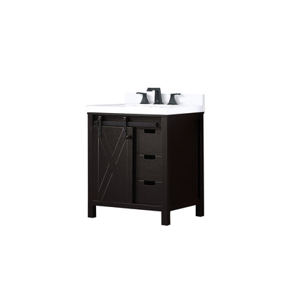 Lexora Marsyas 30 in. Brown Single Sink Bath Vanity