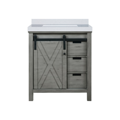 Lexora Marsyas 30 in. Ash Grey Single Sink Bath Vanity