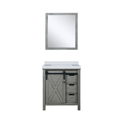 Lexora Marsyas 30 in. Ash Grey Single Sink Bath Vanity
