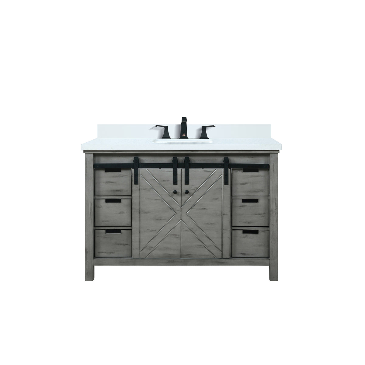Lexora Marsyas 48 in. Ash Grey Single Sink Bath Vanity