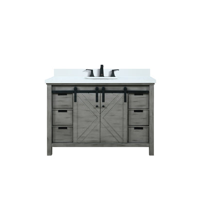 Lexora Marsyas 48 in. Ash Grey Single Sink Bath Vanity