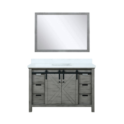 Lexora Marsyas 48 in. Ash Grey Single Sink Bath Vanity