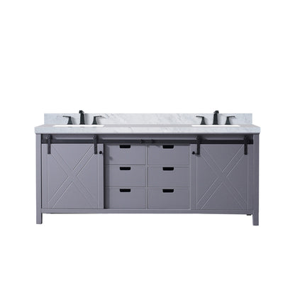 Lexora Marsyas 80 in. Dark Grey Double Sink Bath Vanity