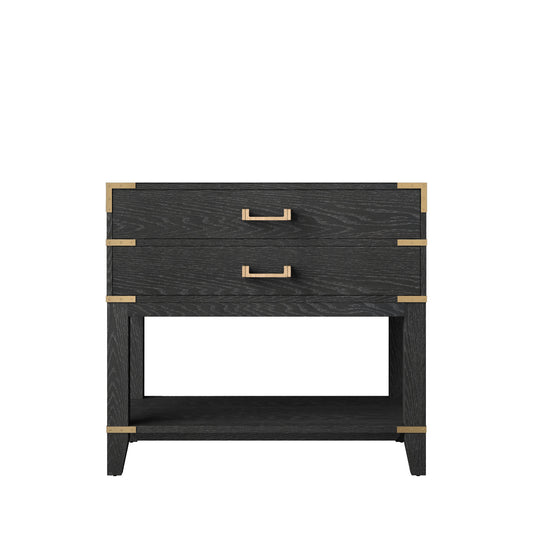 Lexora Norwalk 36 in. Black Oak Single Sink Bath Vanity