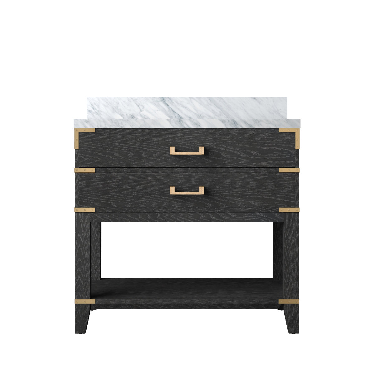 Lexora Norwalk 36 in. Black Oak Single Sink Bath Vanity