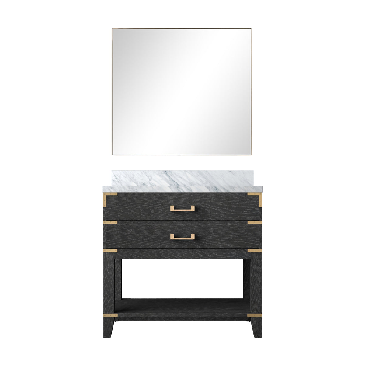 Lexora Norwalk 36 in. Black Oak Single Sink Bath Vanity