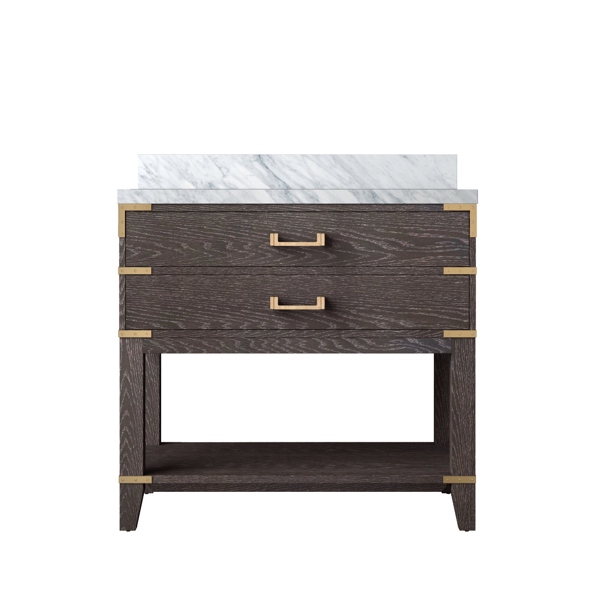 Lexora Norwalk 36 in. Brown Oak Single Sink Bath Vanity