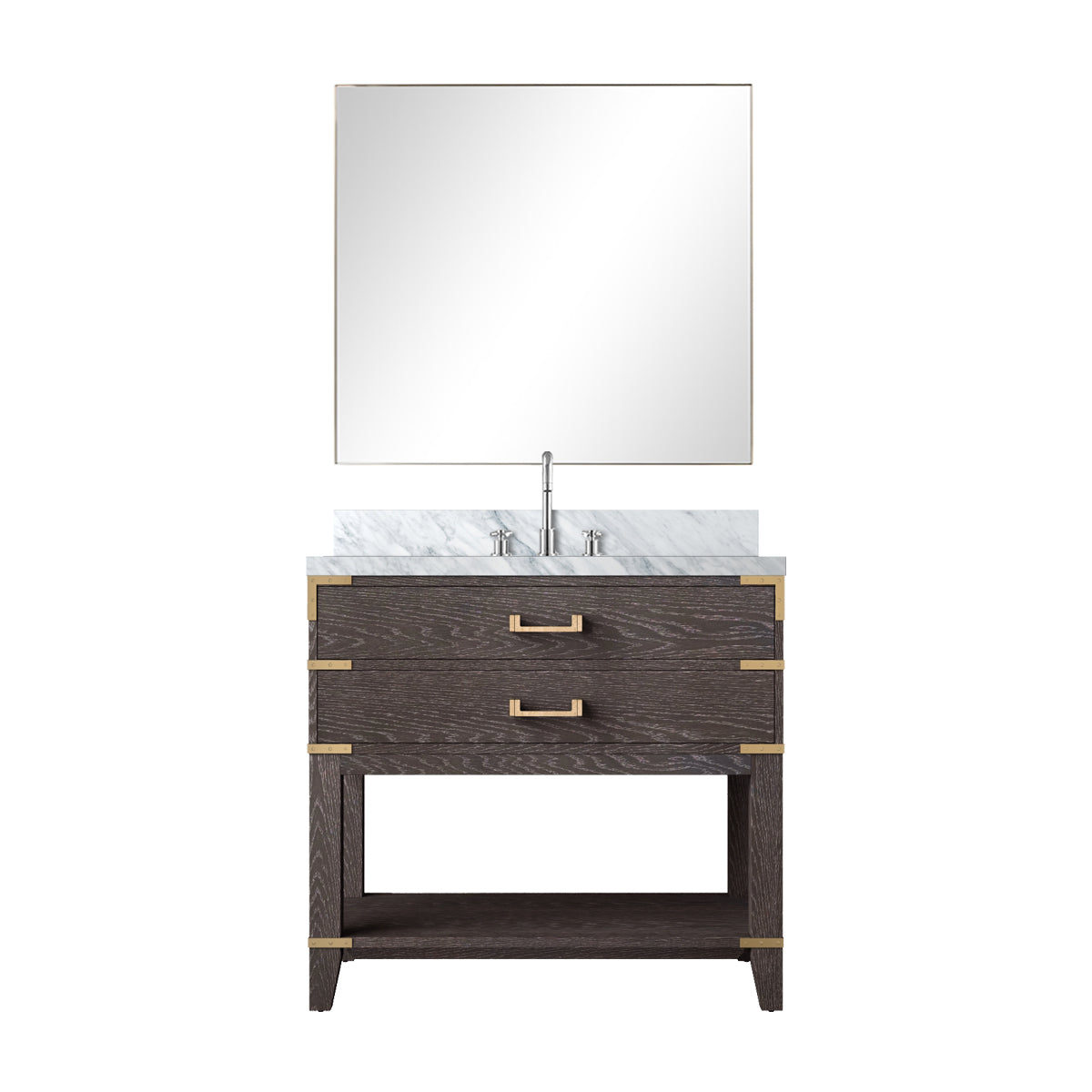 Lexora Norwalk 36 in. Brown Oak Single Sink Bath Vanity