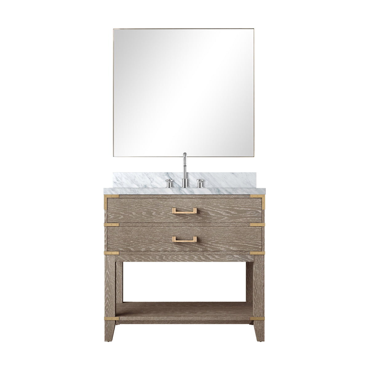 Lexora Norwalk 36 in. Grey Oak Single Sink Bath Vanity