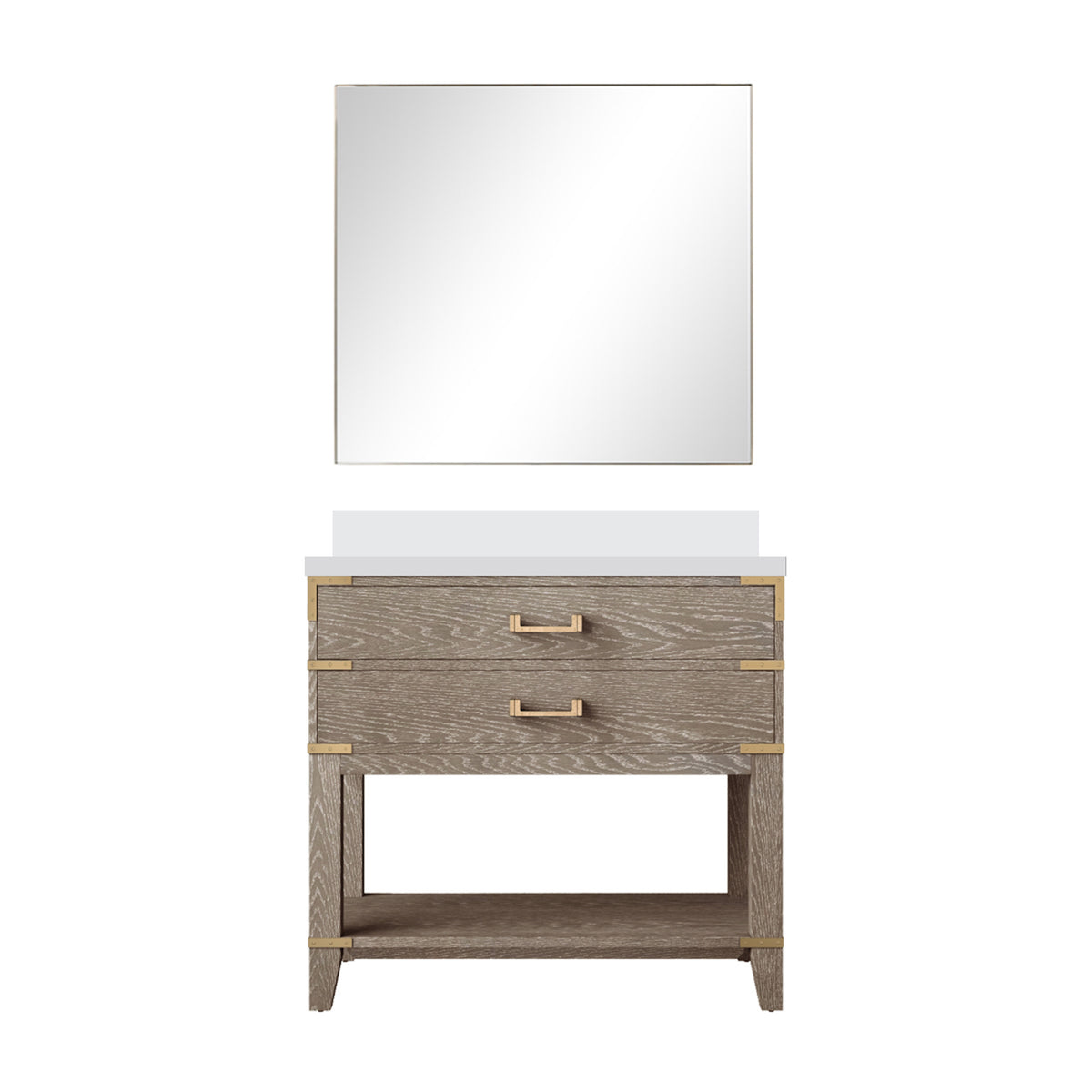 Lexora Norwalk 36 in. Grey Oak Single Sink Bath Vanity