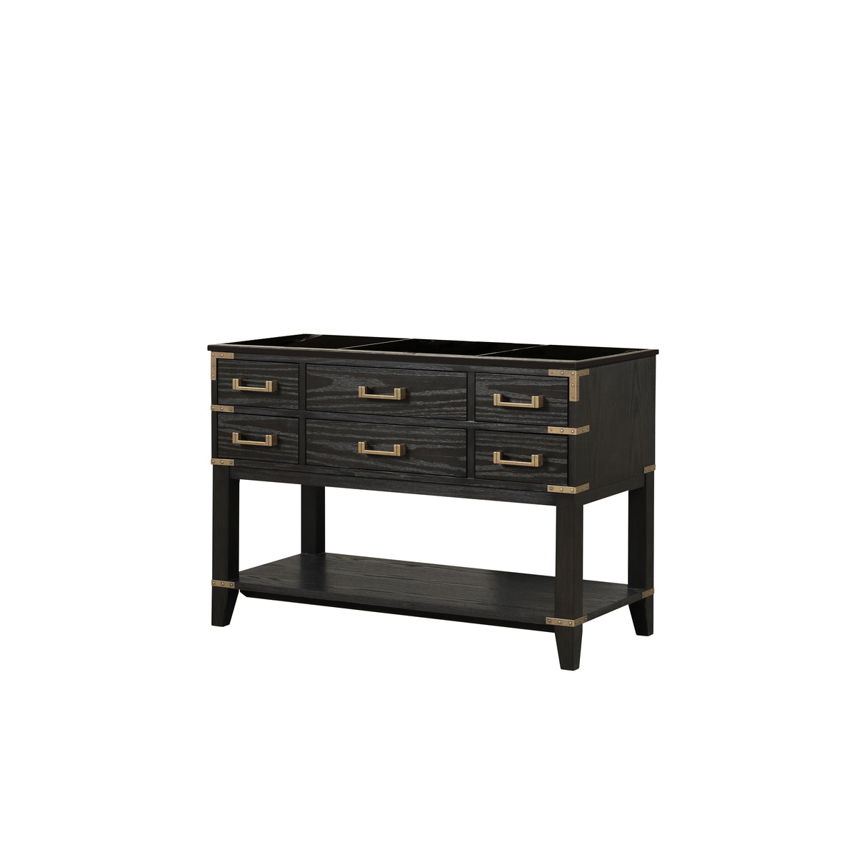 Lexora Norwalk 48 in. Black Oak Single Sink Bath Vanity
