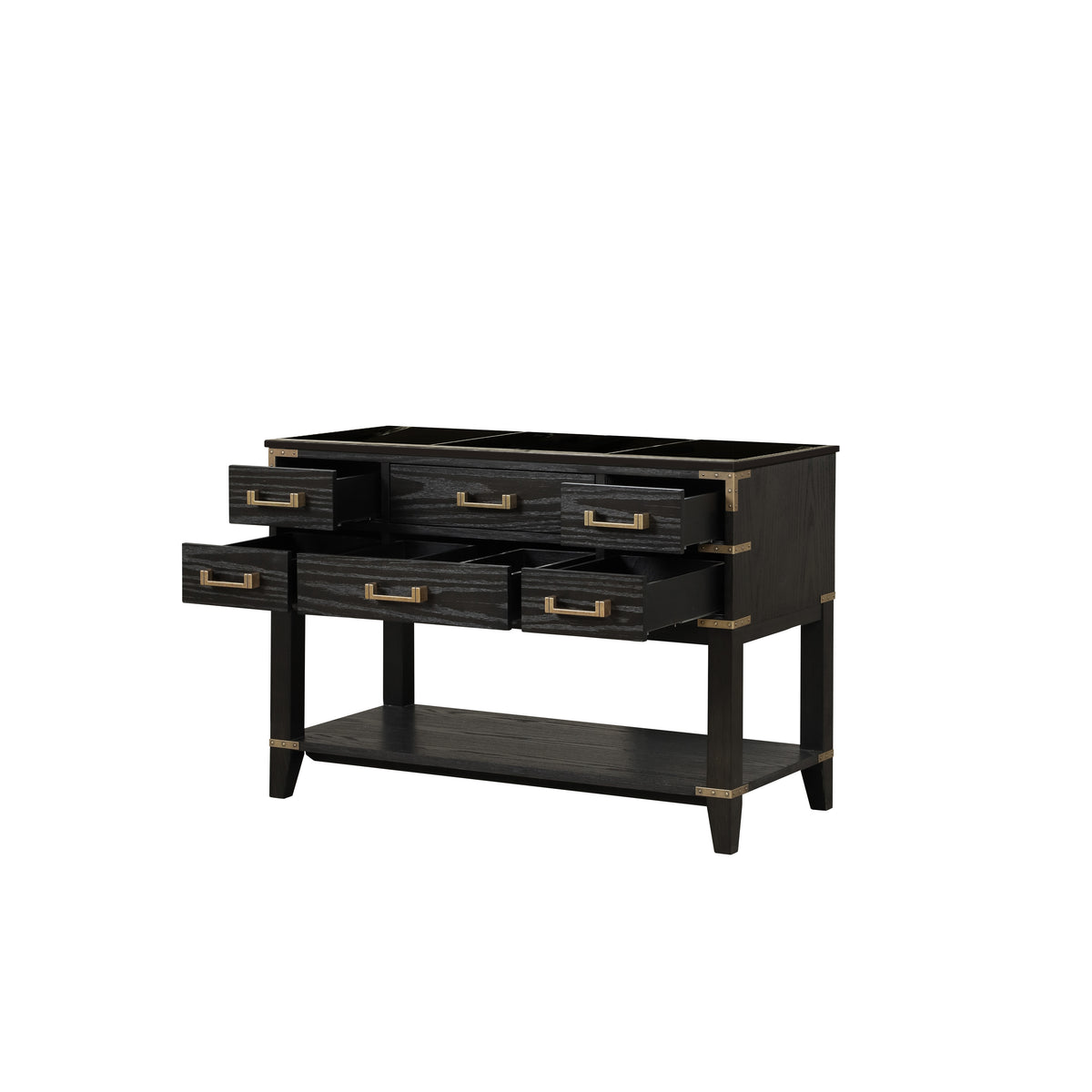 Lexora Norwalk 48 in. Black Oak Single Sink Bath Vanity