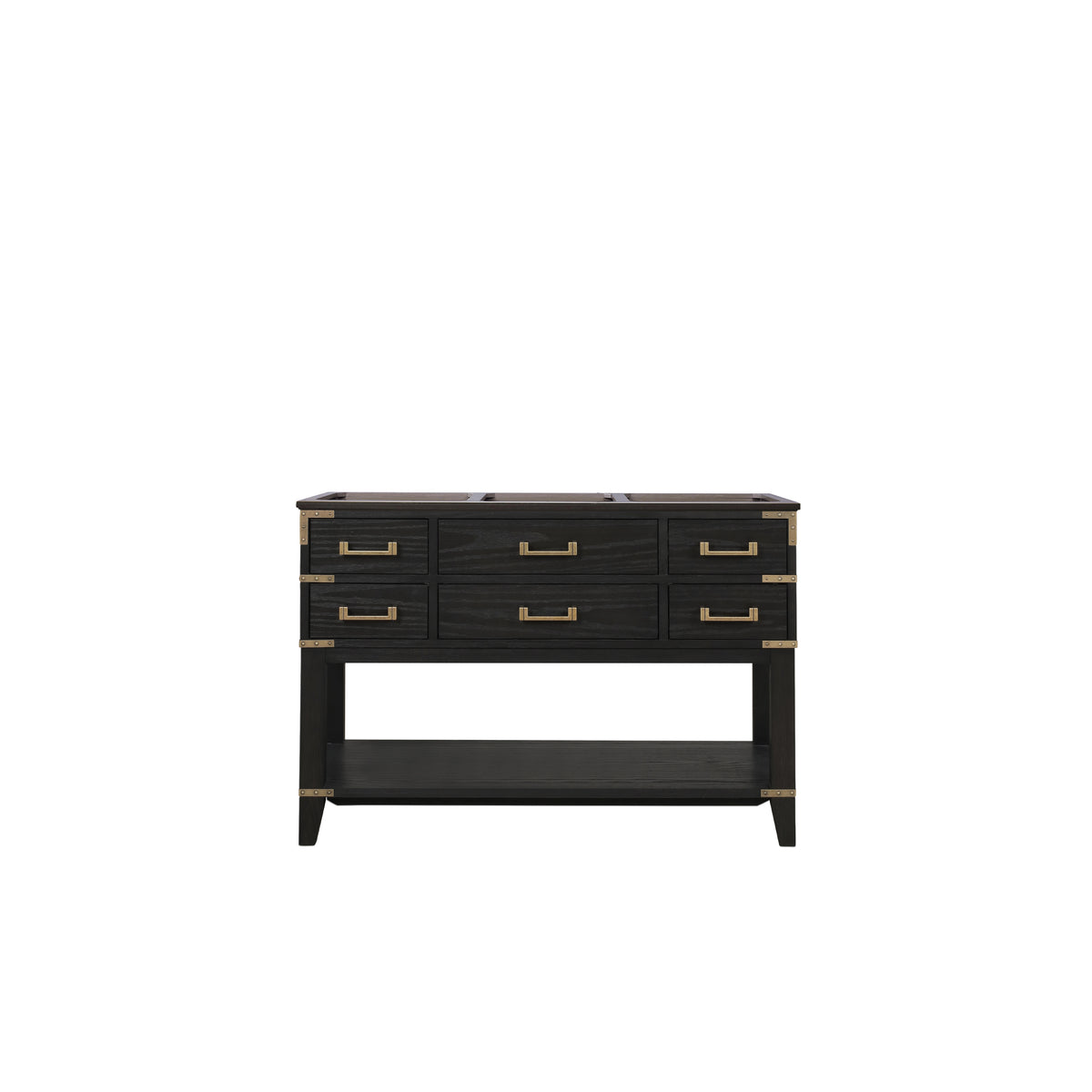 Lexora Norwalk 48 in. Black Oak Single Sink Bath Vanity