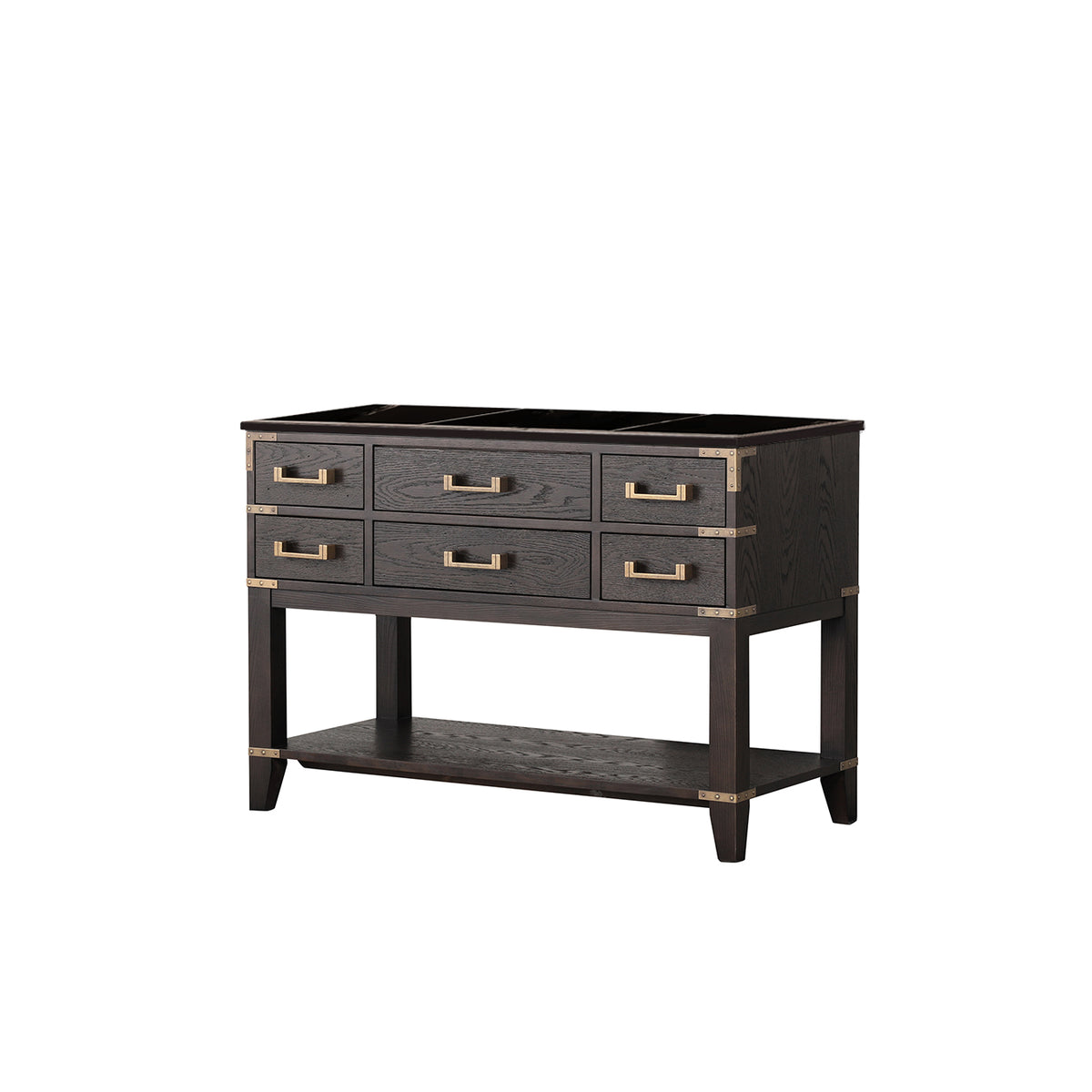 Lexora Norwalk 48 in. Brown Oak Single Sink Bath Vanity
