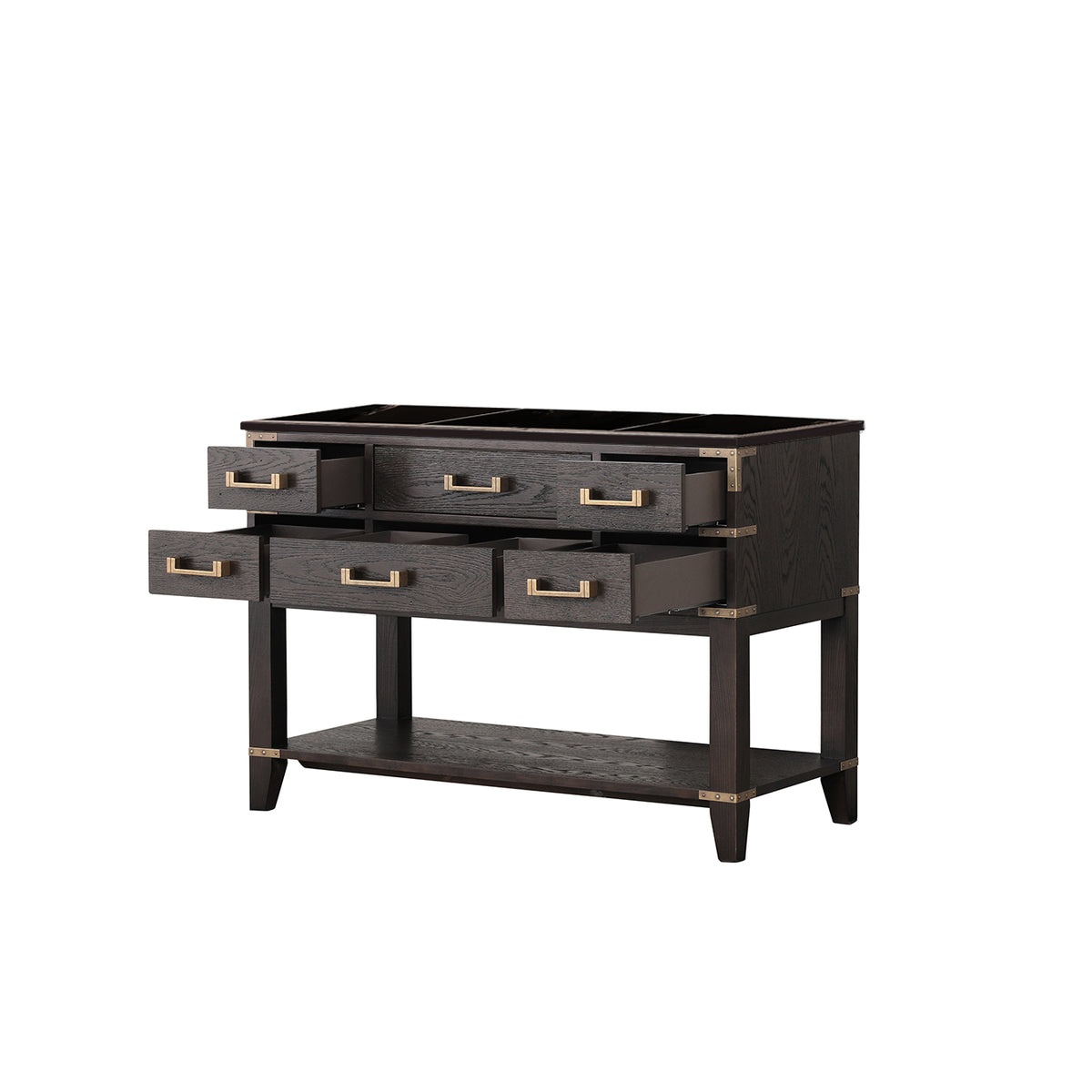 Lexora Norwalk 48 in. Brown Oak Single Sink Bath Vanity