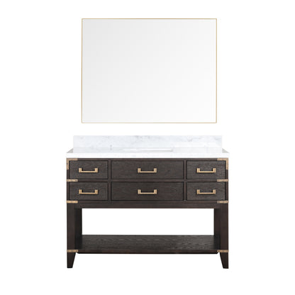 Lexora Norwalk 48 in. Brown Oak Single Sink Bath Vanity