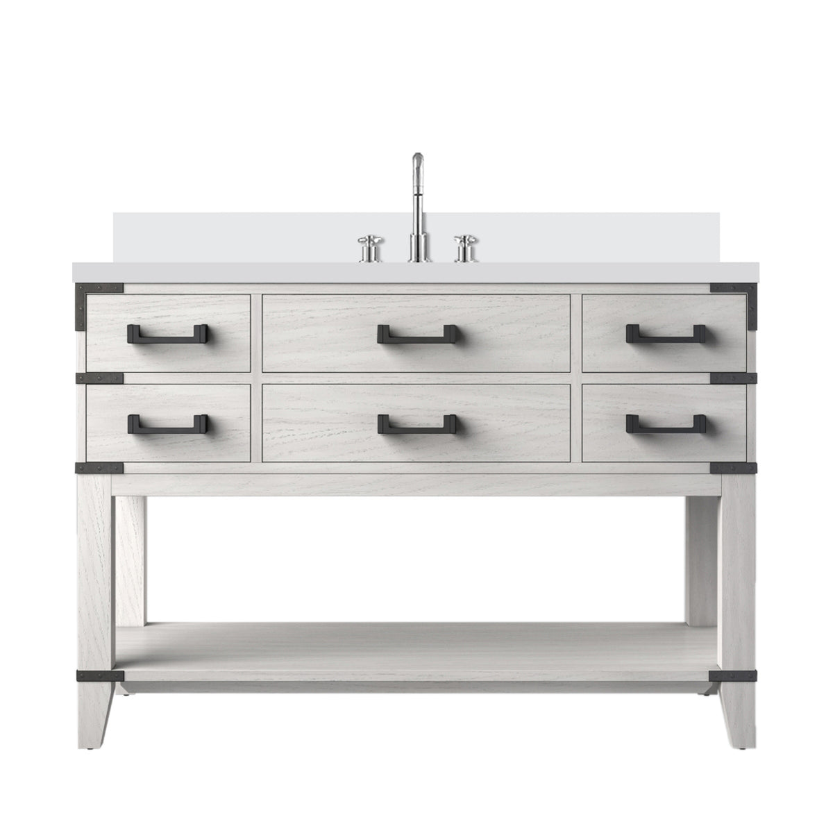 Lexora Norwalk 48 in. White Oak Single Sink Bath Vanity