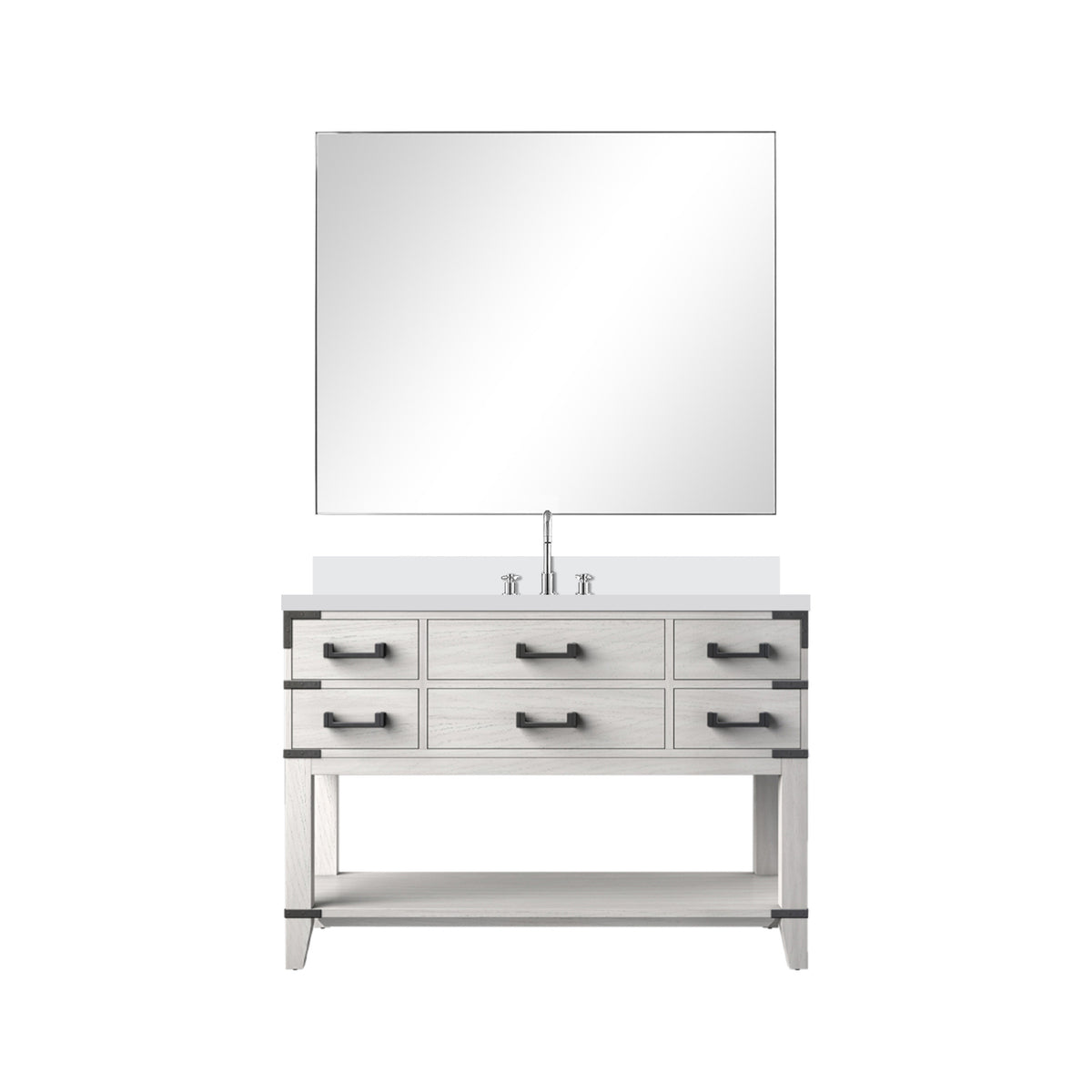 Lexora Norwalk 48 in. White Oak Single Sink Bath Vanity