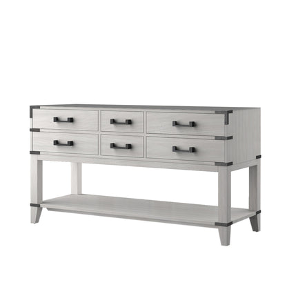 Lexora Norwalk 60 in. White Oak Double Sink Bath Vanity
