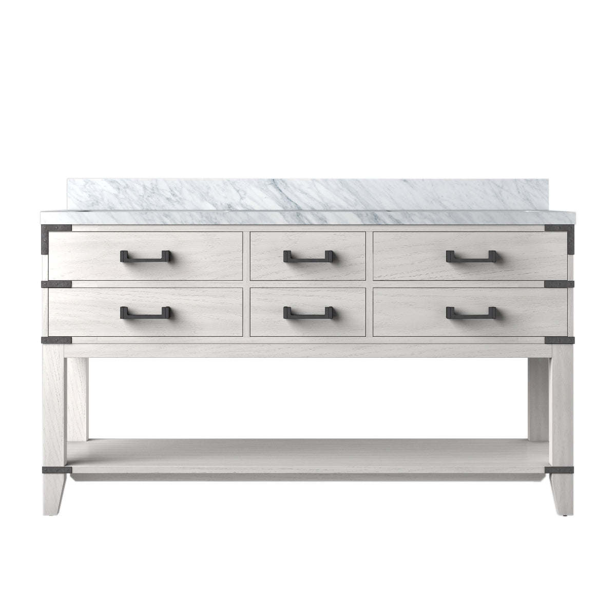 Lexora Norwalk 60 in. White Oak Double Sink Bath Vanity