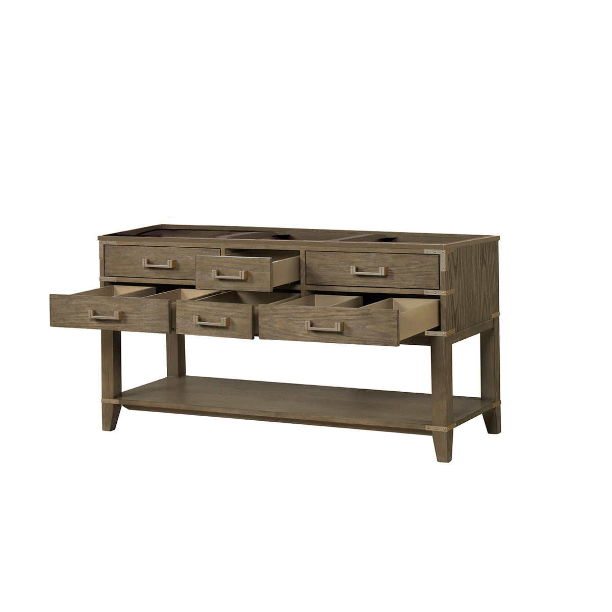 Lexora Norwalk 60 in. Grey Oak Double Sink Bath Vanity