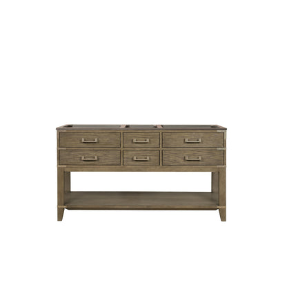 Lexora Norwalk 60 in. Grey Oak Double Sink Bath Vanity