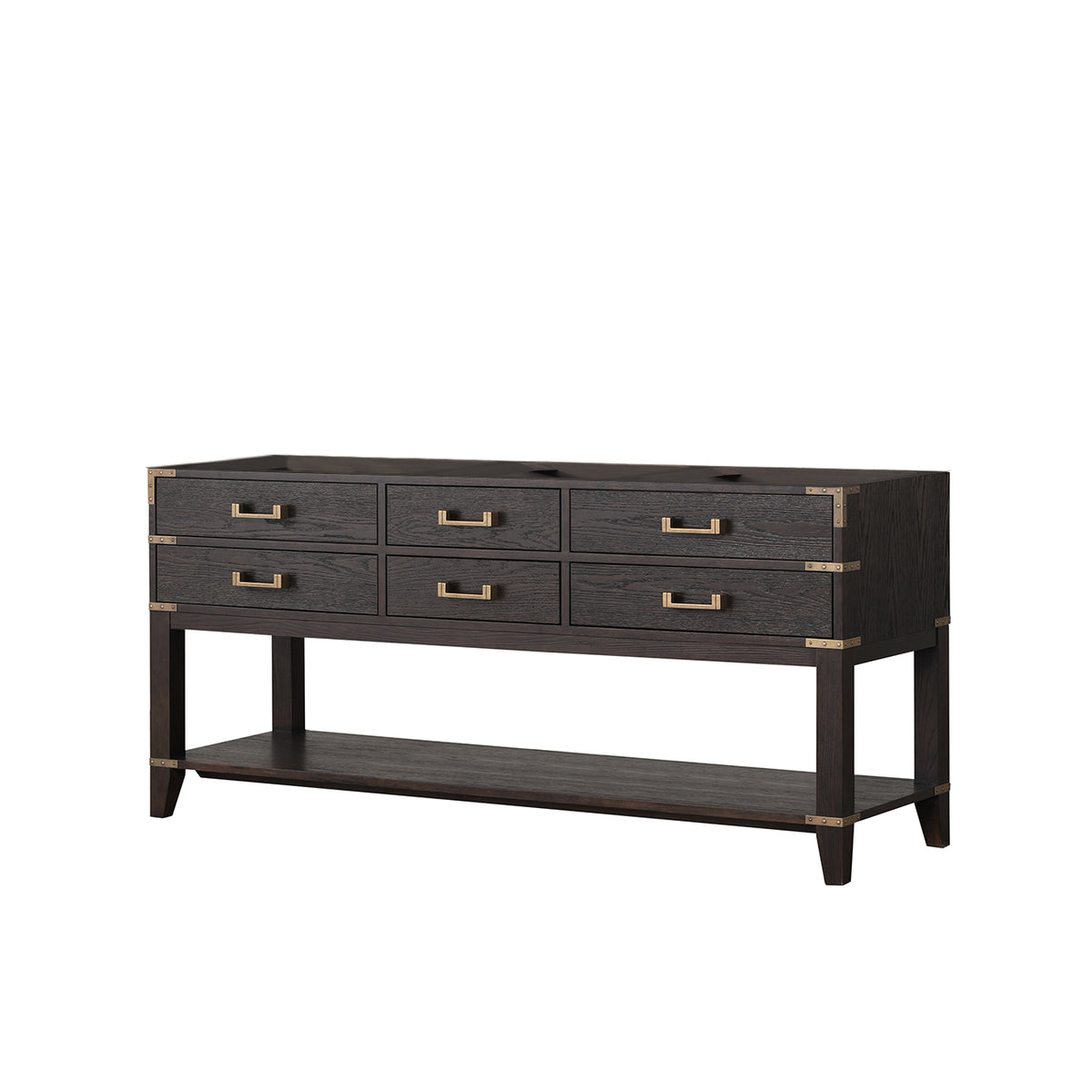 Lexora Norwalk 72 in. Brown Oak Double Sink Bath Vanity