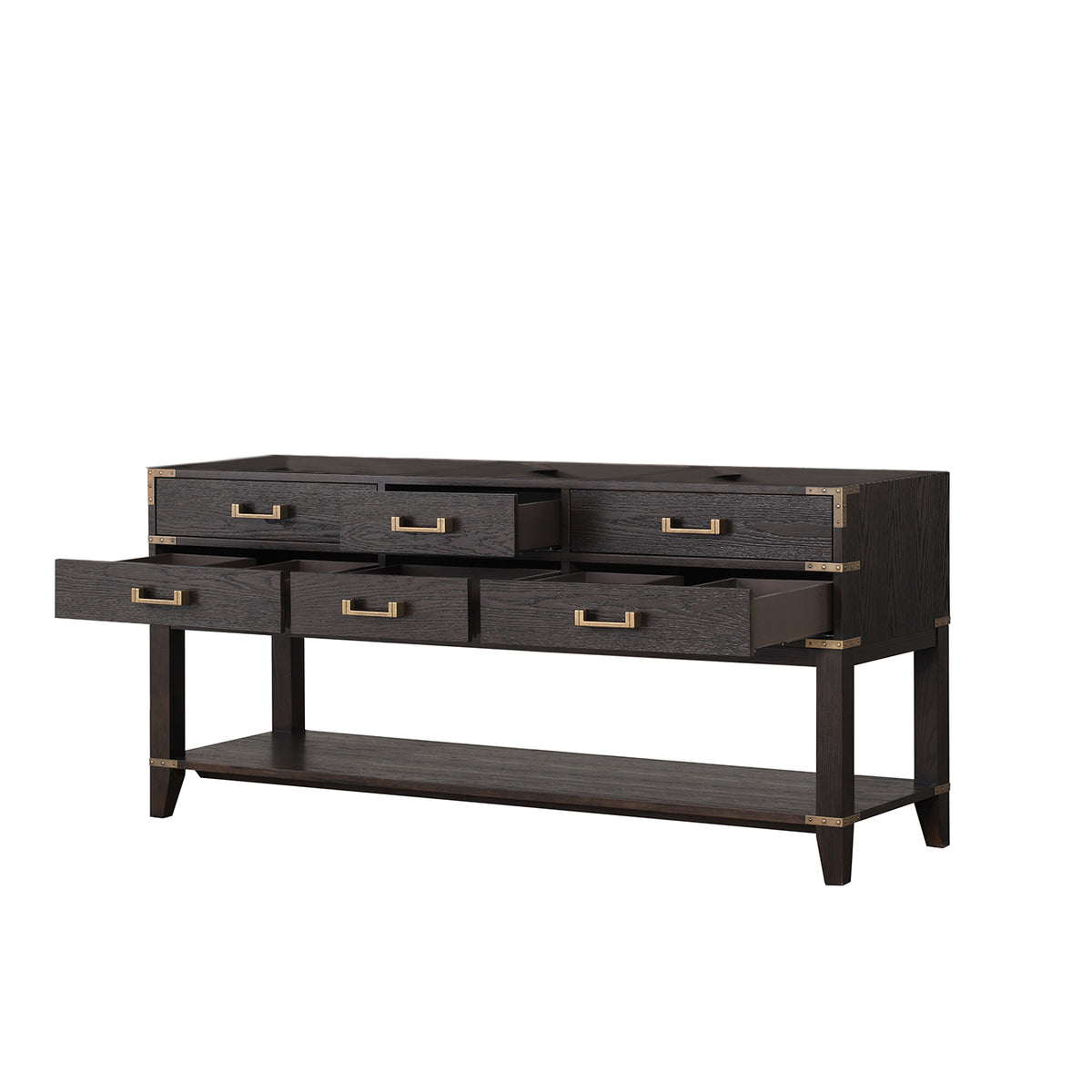 Lexora Norwalk 72 in. Brown Oak Double Sink Bath Vanity