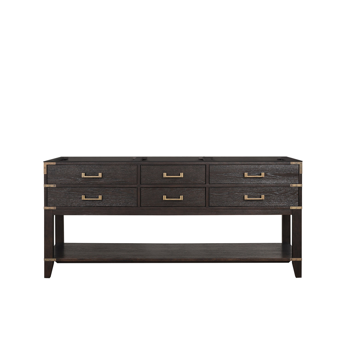 Lexora Norwalk 72 in. Brown Oak Double Sink Bath Vanity
