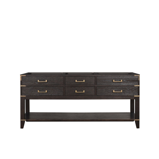 Lexora Norwalk 72 in. Brown Oak Double Sink Bath Vanity