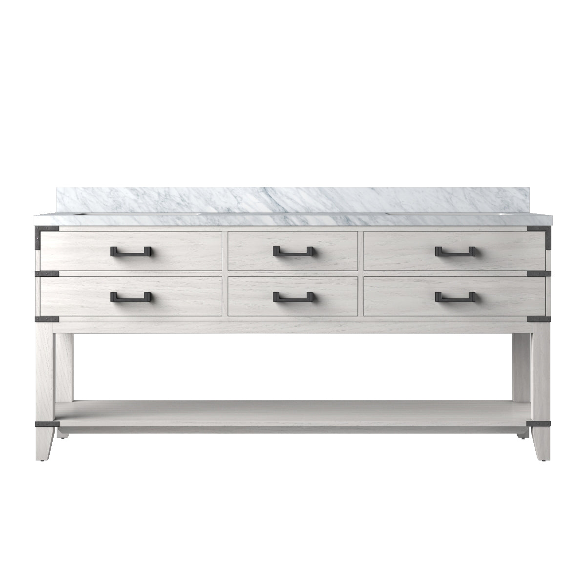 Lexora Norwalk 72 in. White Oak Double Sink Bath Vanity