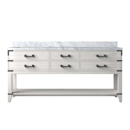 Lexora Norwalk 72 in. White Oak Double Sink Bath Vanity