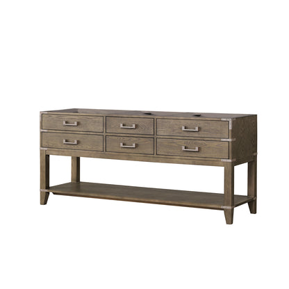 Lexora Norwalk 72 in. Grey Oak Double Sink Bath Vanity