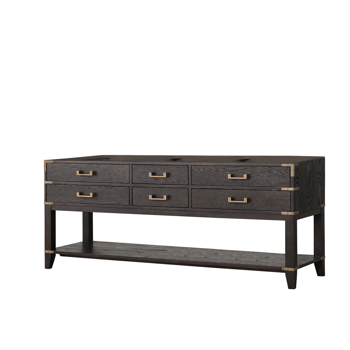 Lexora Norwalk 80 in. Brown Oak Double Sink Bath Vanity