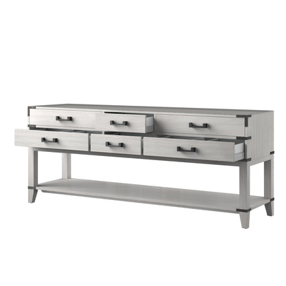 Lexora Norwalk 80 in. White Oak Double Sink Bath Vanity