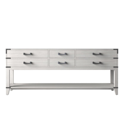 Lexora Norwalk 80 in. White Oak Double Sink Bath Vanity