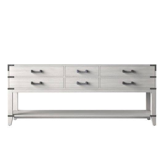 Lexora Norwalk 80 in. White Oak Double Sink Bath Vanity