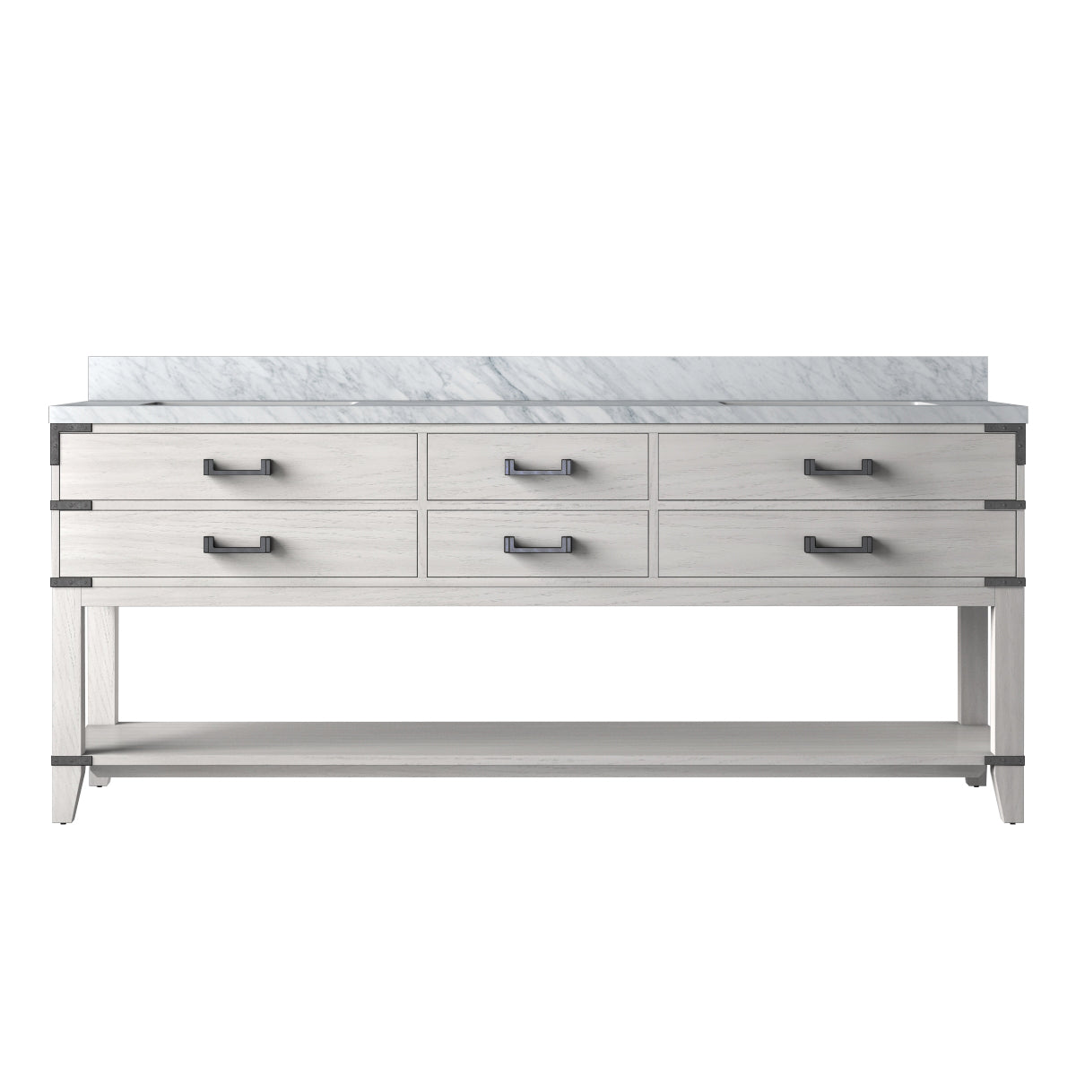 Lexora Norwalk 80 in. White Oak Double Sink Bath Vanity