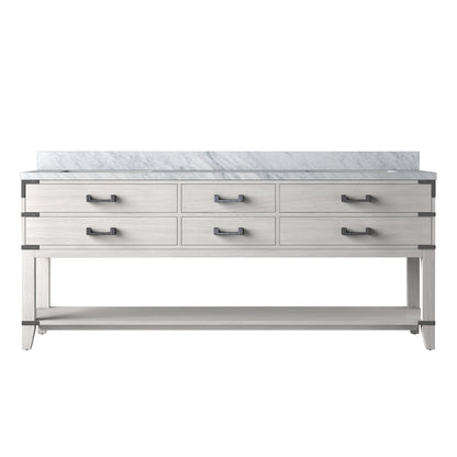 Lexora Norwalk 80 in. White Oak Double Sink Bath Vanity