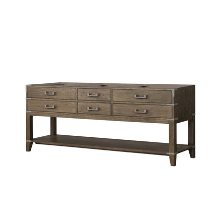 Lexora Norwalk 80 in. Grey Oak Double Sink Bath Vanity