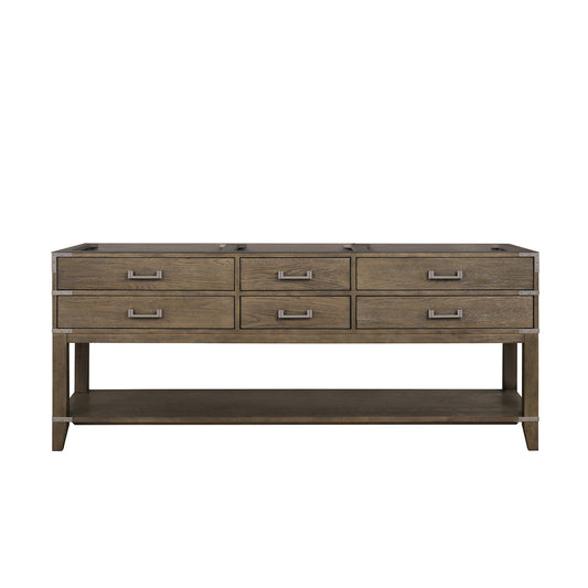 Lexora Norwalk 80 in. Grey Oak Double Sink Bath Vanity