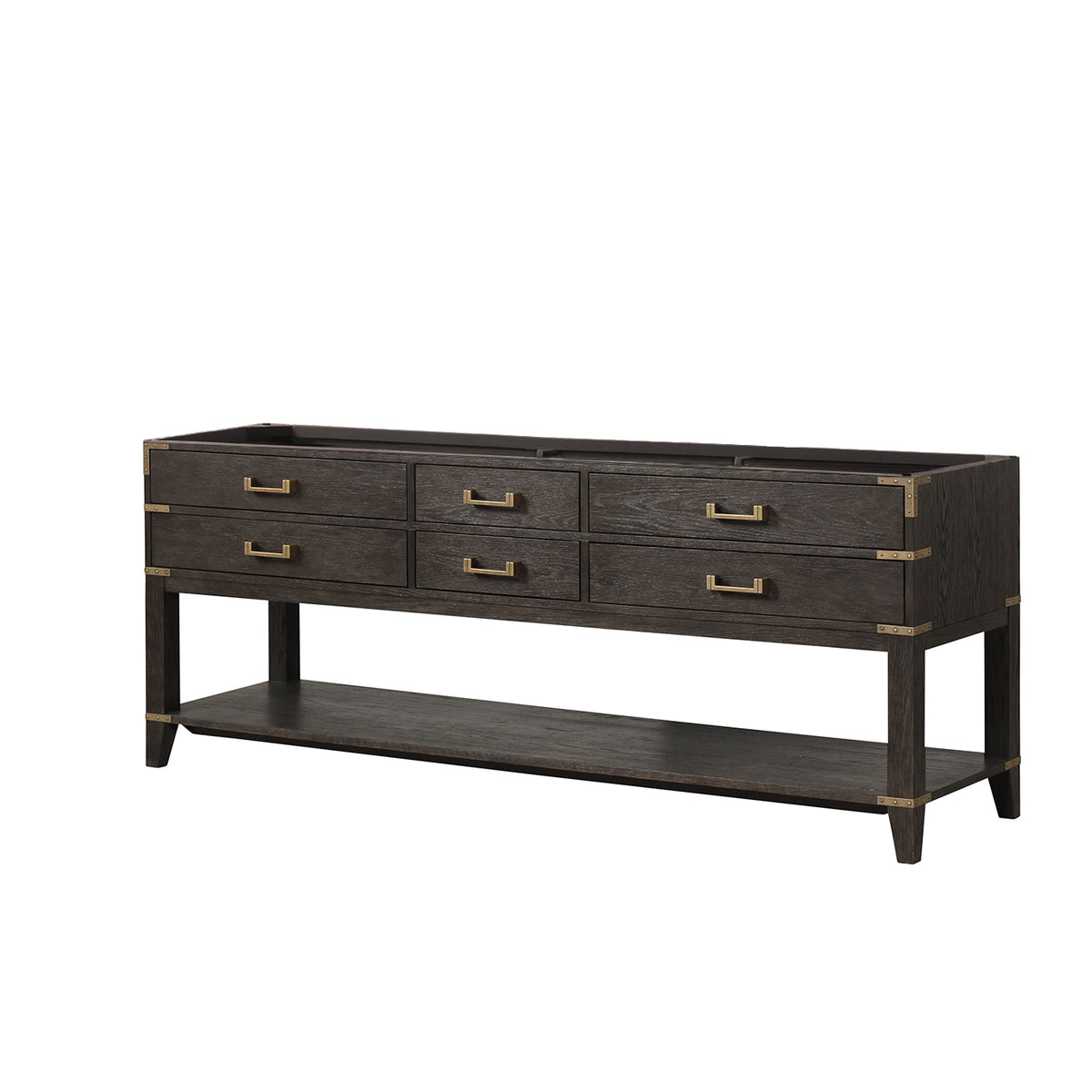 Lexora Norwalk 84 in. Brown Oak Double Sink Bath Vanity