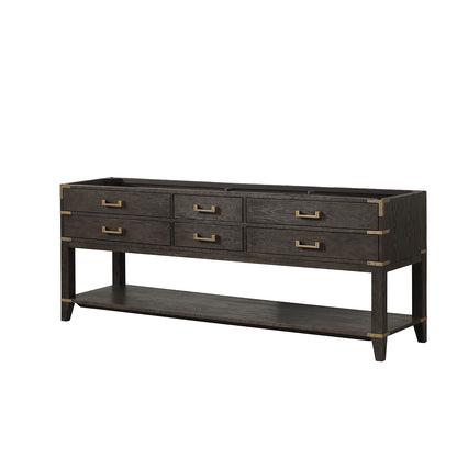 Lexora Norwalk 84 in. Brown Oak Double Sink Bath Vanity
