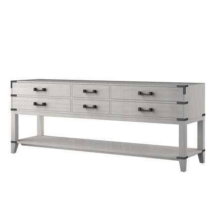 Lexora Norwalk 84 in. White Oak Double Sink Bath Vanity