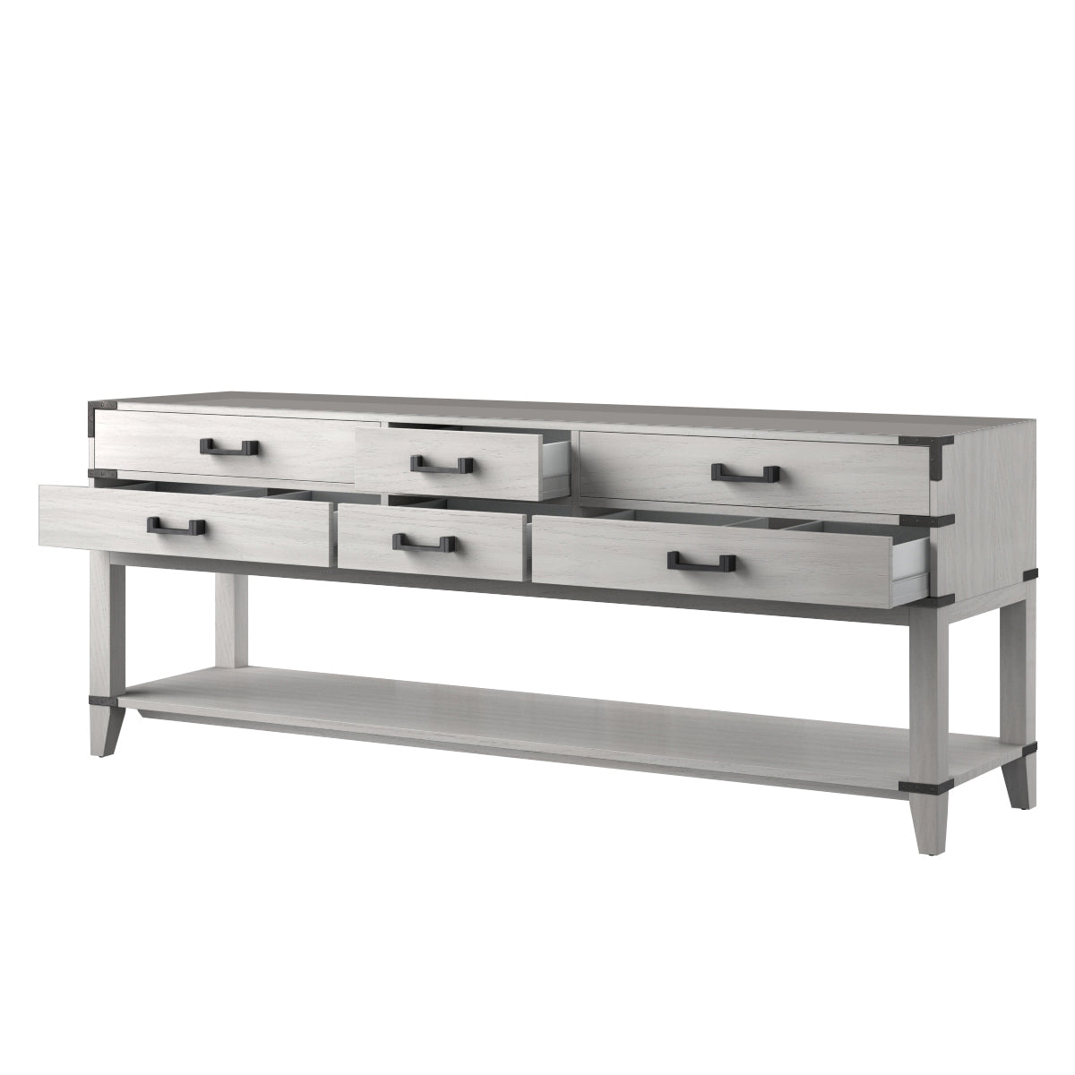 Lexora Norwalk 84 in. White Oak Double Sink Bath Vanity