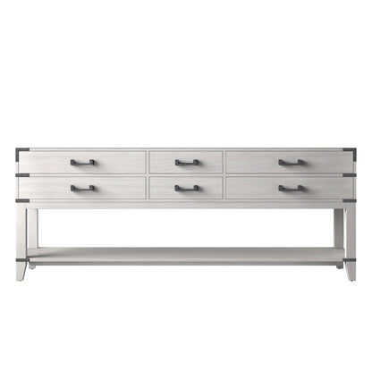 Lexora Norwalk 84 in. White Oak Double Sink Bath Vanity
