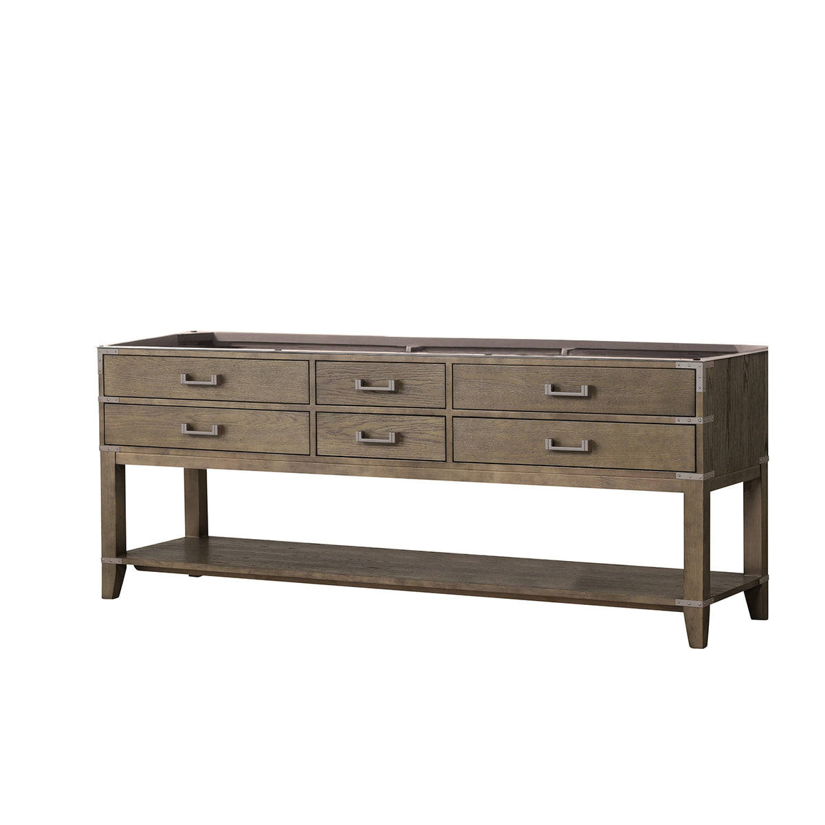 Lexora Norwalk 84 in. Grey Oak Double Sink Bath Vanity