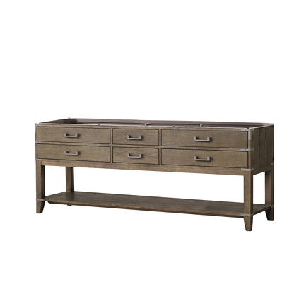 Lexora Norwalk 84 in. Grey Oak Double Sink Bath Vanity