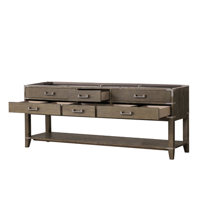 Lexora Norwalk 84 in. Grey Oak Double Sink Bath Vanity