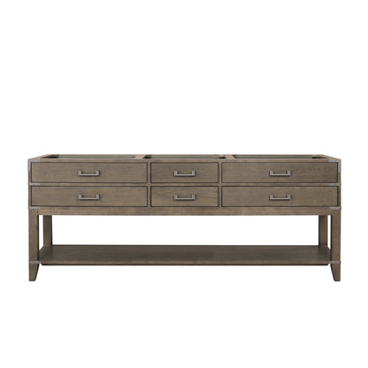 Lexora Norwalk 84 in. Grey Oak Double Sink Bath Vanity